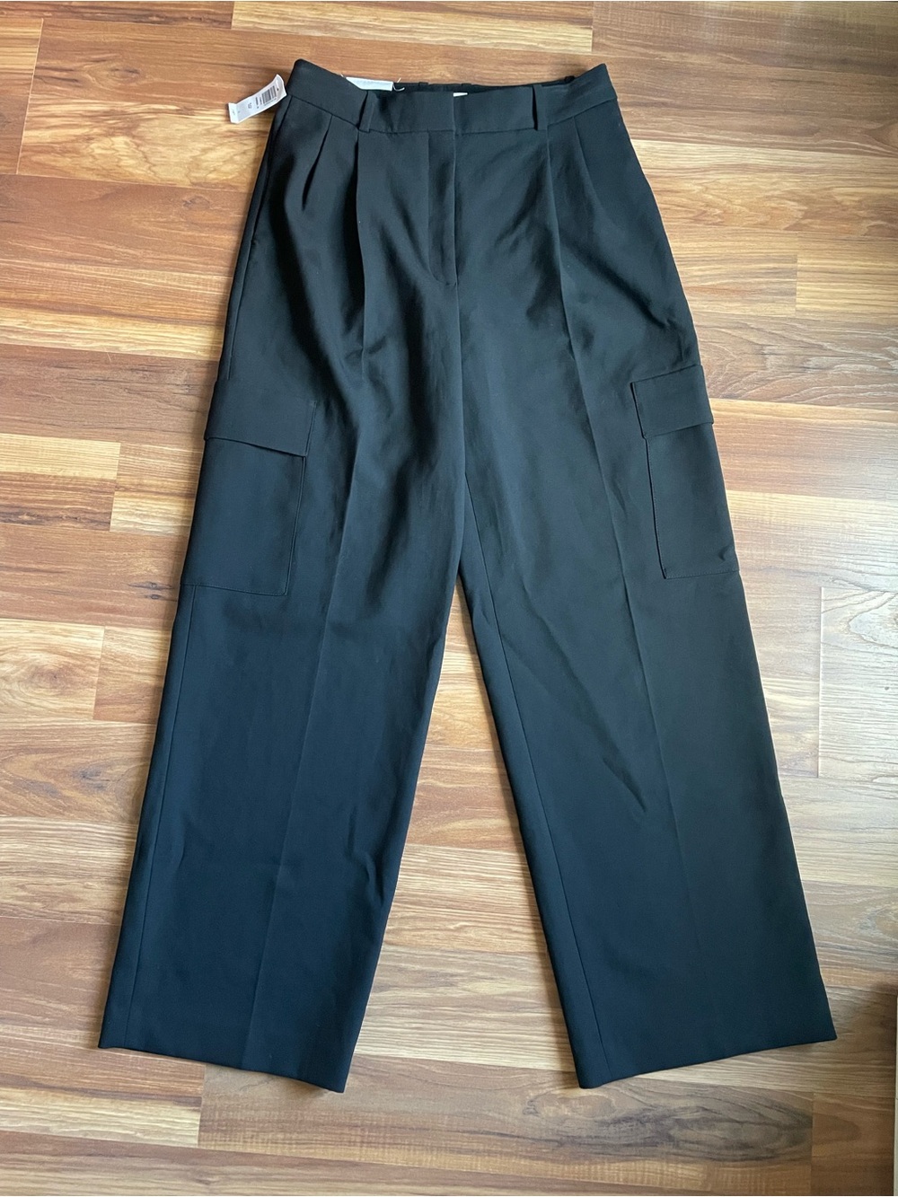 Babaton Bader Trouser Black Cargo Wide Leg Pants NWT Size 8